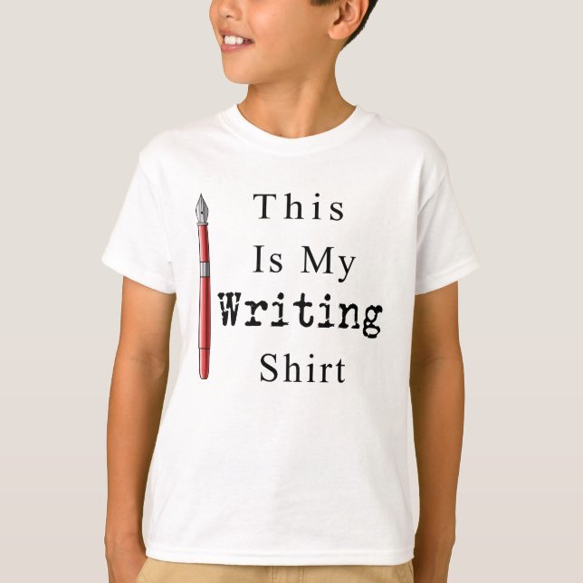 Camiseta Escritor Gracioso Esta Es Mi Escritura. (Anverso)
