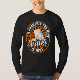 Camiseta Escritor Novelista Divertido Libro Autor de Poesía