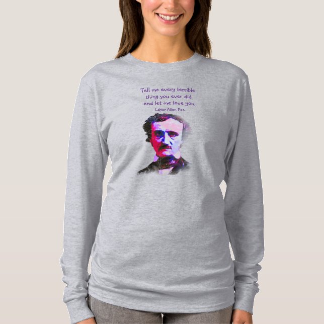 Camiseta Escritor poeta de Edgar Allan Poe poeta poeta Cita (Anverso)