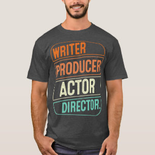 Camiseta Escritor Productor Actor Director Cineasta Regalos