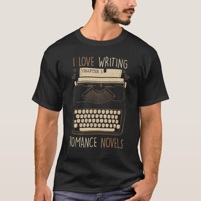 Camiseta Escritora A La Que Me Encanta Escribir Novelas De  (Anverso)