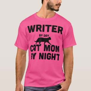 Camiseta Escritora De Día Gata Madre De Noche3355