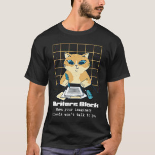 Camiseta Escritores bloquean a autor editor de novelista Wo
