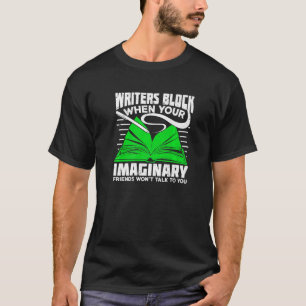 Camiseta Escritores bloquean el diseño para un autor de lib
