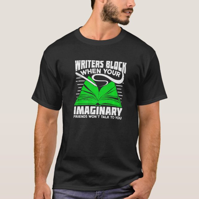 Camiseta Escritores bloquean el diseño para un autor de lib (Anverso)