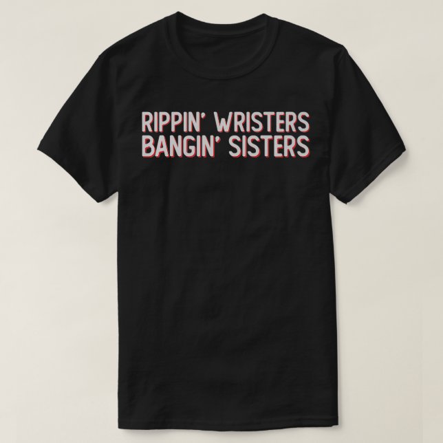 Camiseta Escritores de Bangin Sisters de divertidos hockey  (Diseño del anverso)