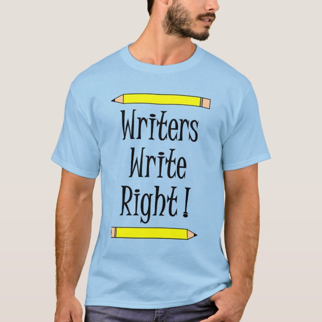 Camiseta Escritores escribir a la derecha (Anverso)