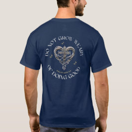 Camiseta Escritura Antigua Corazón Celta en Cruz