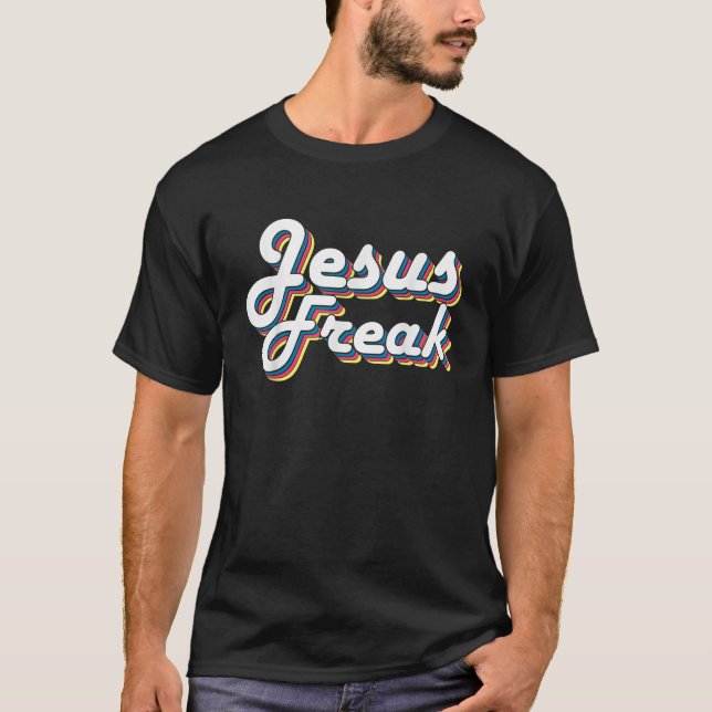 Camiseta Escritura bíblica devotadora Jesús Freak Christian (Anverso)