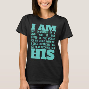 Camiseta Escritura cristiana Biblia Verse Faith Dios Hija