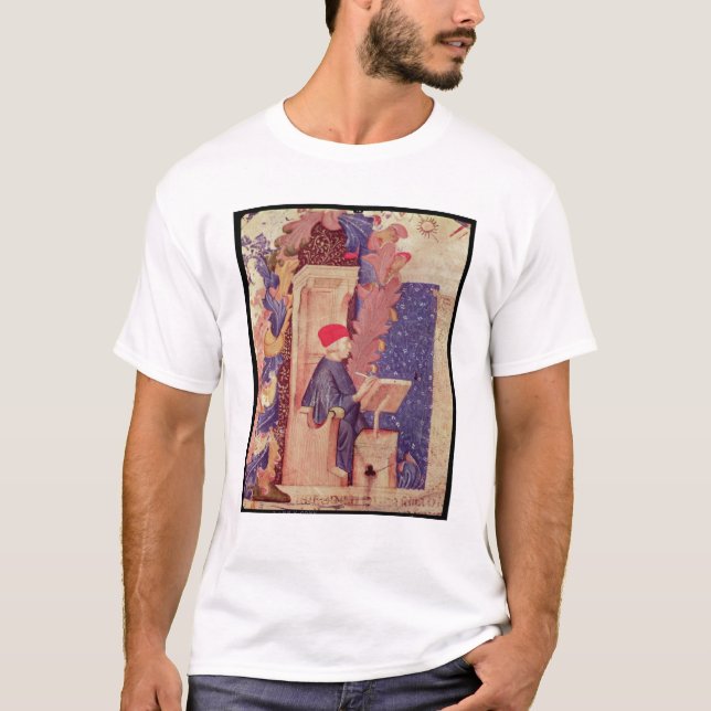 Camiseta Escritura de Dante 'el Comedy divino (Anverso)