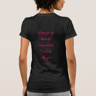 Camiseta Escritura de estímulo a la espalda