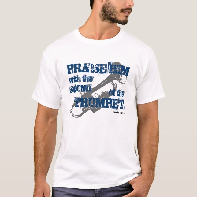 Camiseta Escritura de la biblia - salmo 150 (Anverso)