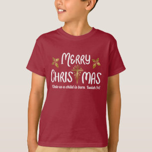 Camiseta Escritura de las Felices Navidad