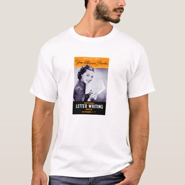 Camiseta Escritura de letras antiguas (Anverso)