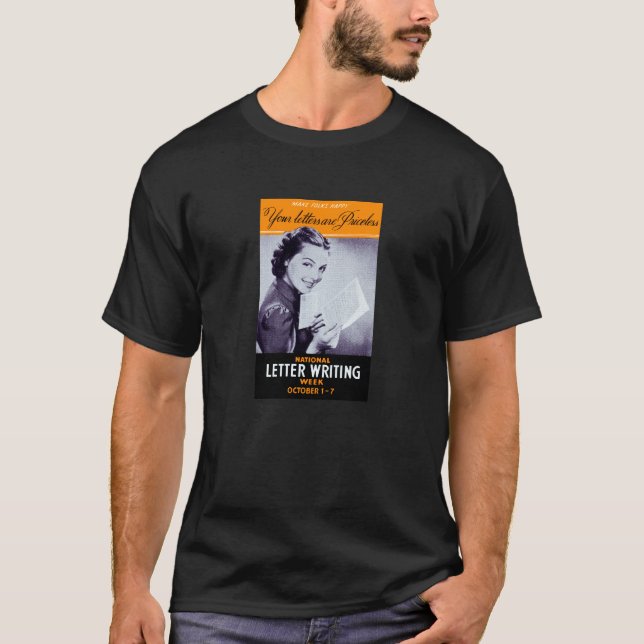 Camiseta Escritura de letras antiguas (Anverso)