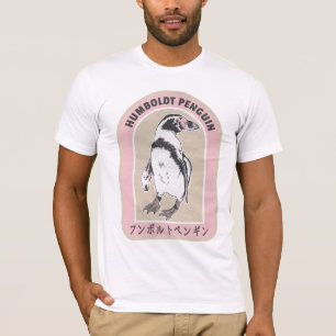 Camiseta Escritura de pingüino humbolt en japonés