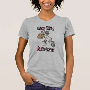 Camiseta Escritura de unicornio - No molestar