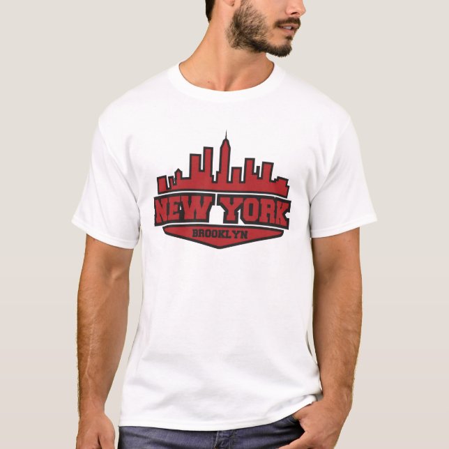 Camiseta Escritura del estilo del bloque de Brooklyn Nueva (Anverso)