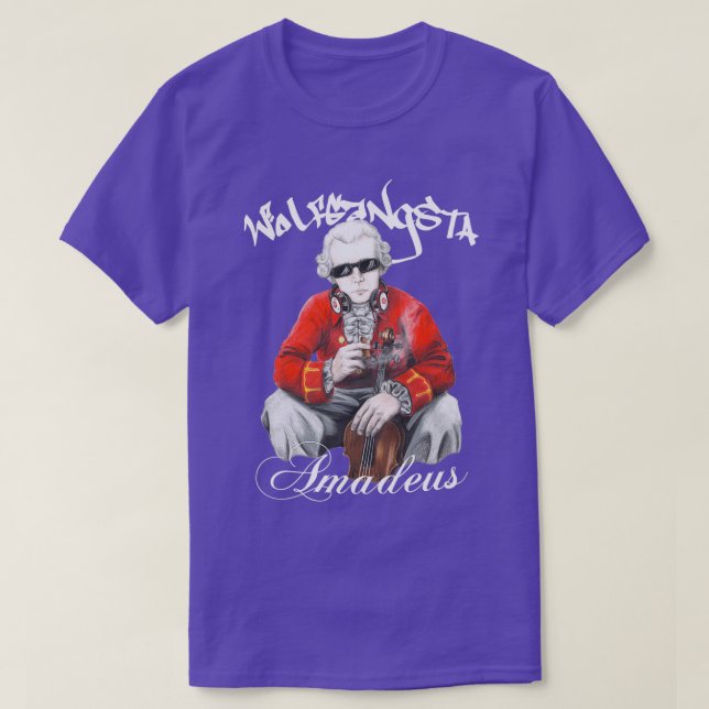 Camiseta Escritura en blanco de Wolfgangsta Amadeus (Diseño del anverso)