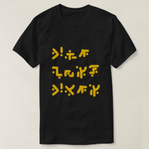 Camiseta escritura extraña divertida