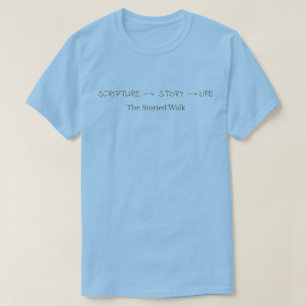 Camiseta Escritura Historia Vida – Texto Marrón