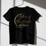Camiseta Escritura moderna de oro madre minimalista de la n<br><div class="desc">Escritura moderna de oro minimalista madre del regalo de la novia nombre personalizado T-Shirt ,  encantadora camiseta que combina para un día especial fotografiar y divertirse.</div>