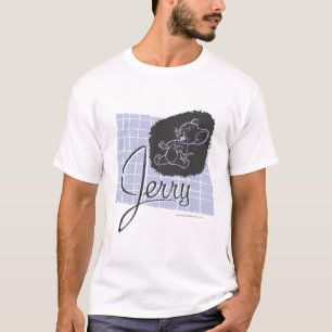 Camiseta Escritura negra y azul de Jerry