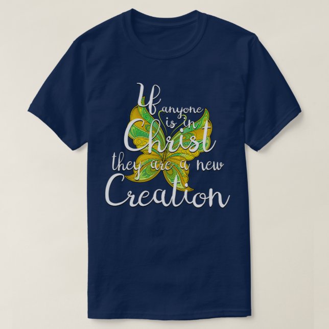 Camiseta Escritura Nueva Mariposa de Creación (Diseño del anverso)
