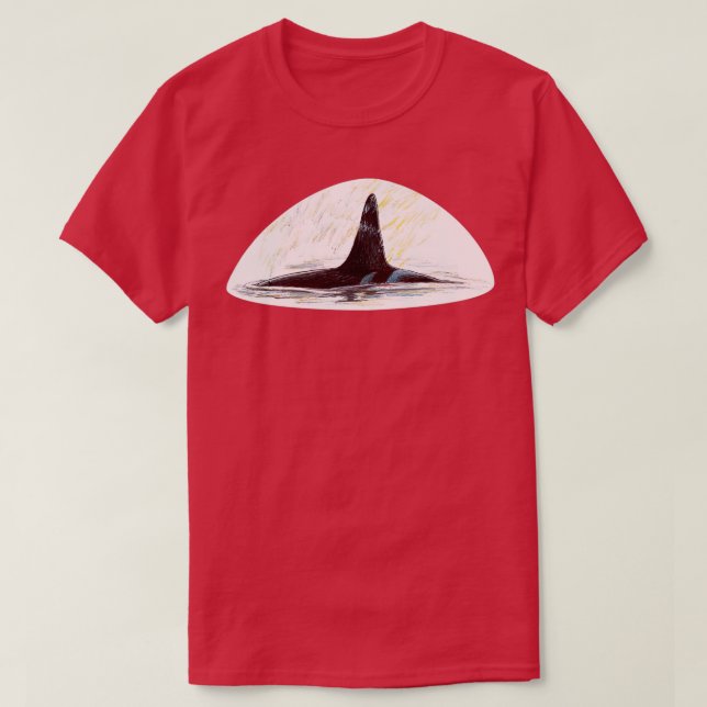 Camiseta Escrúpulo de aleta dorsal asesina (Diseño del anverso)