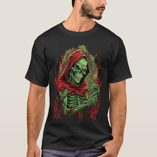 Camiseta Escrúpulo de rock de terror oculto de muerte no mu (Anverso)
