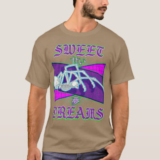 Camiseta Escrúpulo humano araña vaporwave Outrun Style Stre