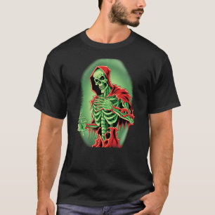Camiseta Escrúpulo verde esquisto terror oculto de muerte n