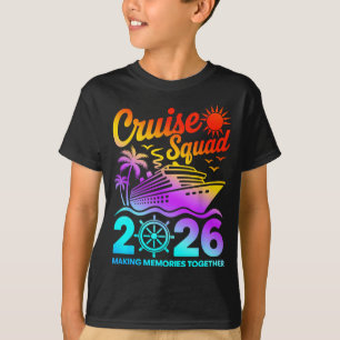 Camiseta escuadra de crucero vacaciones de verano 2026 fami