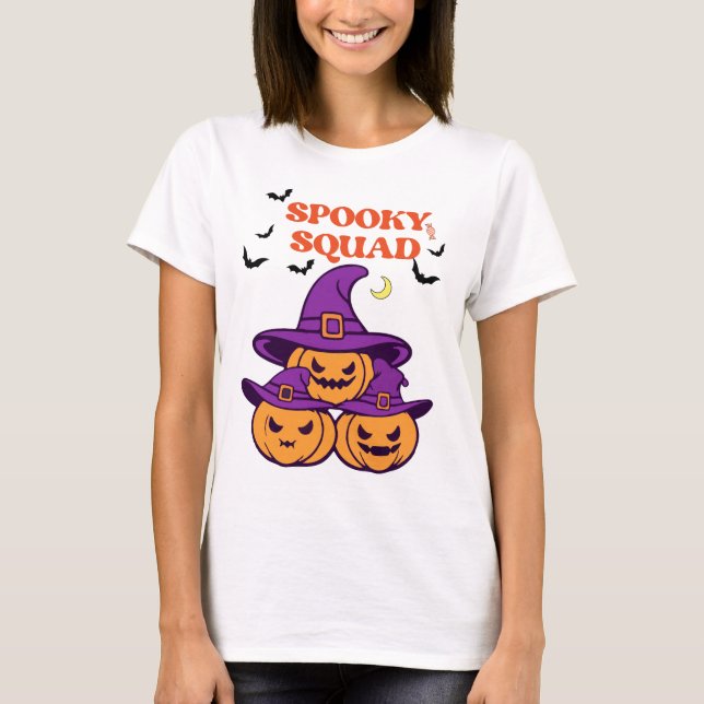 Camiseta escuadra de Halloween (Anverso)