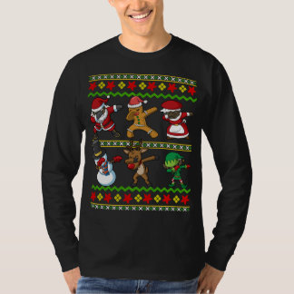 Camiseta Escuadrón afroamericano negro Santa Claus Sra. Cla