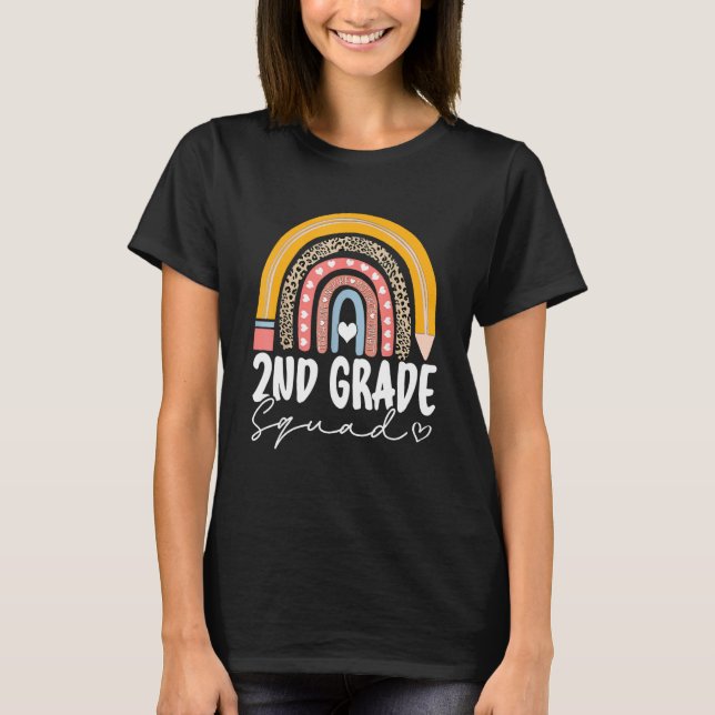 Camiseta Escuadrón Arcoiris De Segundo Grado Para Los Docen (Anverso)
