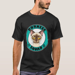 Camiseta Escuadrón birmano I gato amante de mí gato birmano