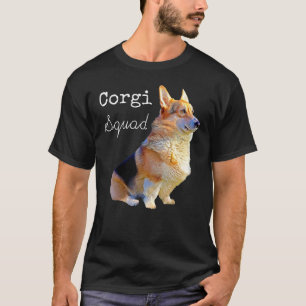 Camiseta Escuadrón Corgi   Equipo Pembroke Welsh Corgi Perr