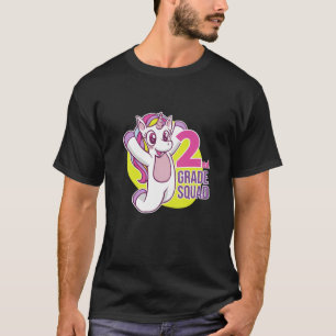 Camiseta Escuadrón De 2º Grado Para Niños Chica Cuaderno