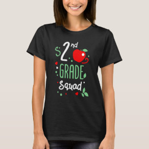 Camiseta Escuadrón de 2do Grado De vuelta al colegio Segund