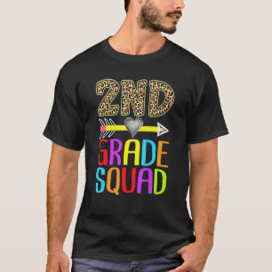 Camiseta Escuadrón de 2do Grado Estampado de Leopardo Profe