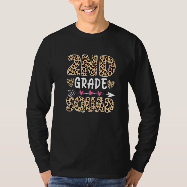 Camiseta Escuadrón de 2do Grado Leopardo Lindo Profesor Est (Anverso)