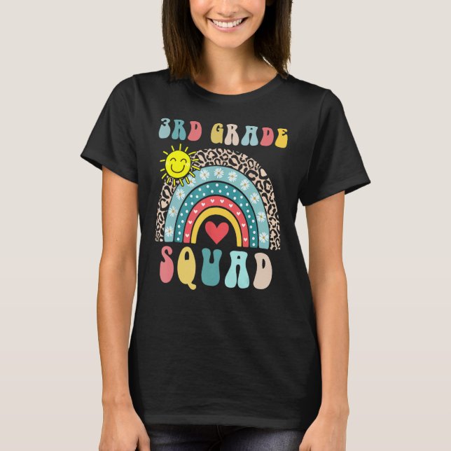 Camiseta Escuadrón De 3er Grado Cute Corazón Arcoiris Prime (Anverso)