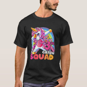 Camiseta Escuadrón De 3er Grado Dabbing Unicorn De Vuelta A