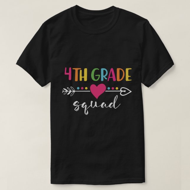 Camiseta escuadrón de 4to grado (Diseño del anverso)