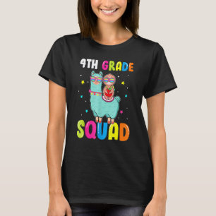 Camiseta Escuadrón de 4to Grado Llama Lindo Montando Perezo