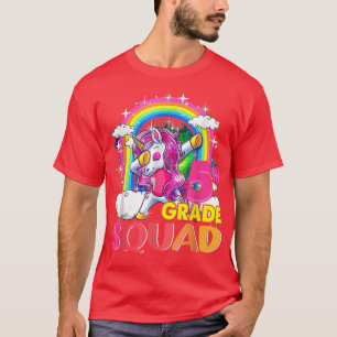 Camiseta Escuadrón de 5º grado Dabbing Unicornio Chicas niñ