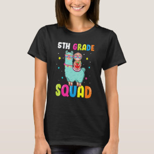 Camiseta Escuadrón de 5to Grado Llama Lindo Montando Perezo