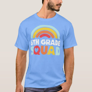 Camiseta Escuadrón de 6º grado de profesor de instituto con